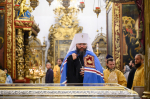 Митрополит Матфей совершил Литургию в Свято-Троицком кафедральном соборе