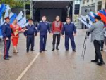 Псковский ансамбль выступил в Геническе на празднике в честь воссоединения новых регионов с Россией