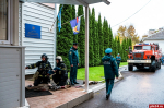 В псковском УФСИН прошла совместная тренировка по эвакуации и тушению условного пожара