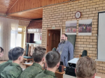 Благочинный Островского округа провел очередную встречу по духовно-нравственному воспитанию с курсантами учебных сборов