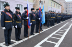 В честь Дня народного единства состоялось торжественное построение и встреча личного состава Псковского филиала университета с Героем России Константином Широковым