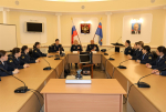 В честь Дня народного единства состоялось торжественное построение и встреча личного состава Псковского филиала университета с Героем России Константином Широковым