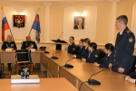 В честь Дня народного единства состоялось торжественное построение и встреча личного состава Псковского филиала университета с Героем России Константином Широковым
