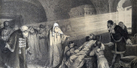 К.В. Лебедев. Смерть Бориса Годунова. Альбом «Памяти Пушкина» (1880). Из фондов «Михайловского» - InformPskov.Ru