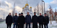Митрополит Матфей ознакомился с итогами работ по возведению храма Успения Пресвятой Богородицы (на Березовой аллее) в Москве - Псковская епархия