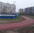 Новые беговые дорожки уложили на стадионе школы №3 - Pln-Pskov.Ru