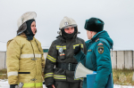 Отработка навыков пожаротушения на сельскохозяйственном объекте