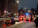 Движение на перекрестке улиц Народной и Люксембург в Пскове затруднено из-за несостоявшегося ДТП