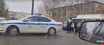 Два экипажа ДПС работали на месте аварии на перекресте улиц Советской и Гражданской в Пскове