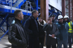 Ход строительства экотехнопарка в Палкинском округе оценили Михаил Ведерников и Денис Буцаев