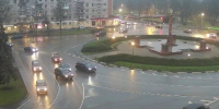 ДТП произошло на кольце площади Победы в Пскове. ВИДЕО - Pln-Pskov.Ru