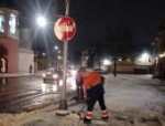 Коммунальные службы в Пскове ликвидируют последствия снегопада