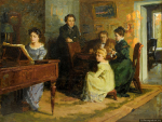 Борис Биргер. Пушкин в Тригорском (1956). Из фондов Пушкинского заповедника