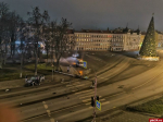Ночью в Пскове на Октябрьской площади в результате ДТП был уничтожен светофор около Главпочтамта