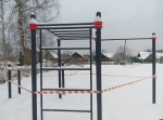 Новую Воркаут площадку установили в деревне Верхолино Псковского района