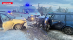 Volkswagen и Lada Granta столкнулись в Псковском районе