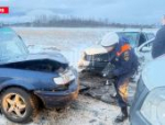 Volkswagen и Lada Granta столкнулись в Псковском районе