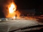 Пожар площадью 200 квадратных метров произошёл ночью в Пскове