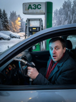 Приставы взыскали ущерб с псковича, повредившего топливораздаточную колонку