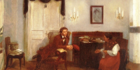 Петр Геллер. Пушкин и няня в Михайловском (1891). Из собрания Пушкинского заповедника - InformPskov.Ru