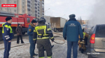 Возгорание автомобиля в Пскове