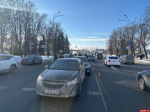 В Пскове водитель автомашины Fiat едва не лишился водительской двери. ФОТО