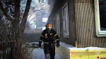 Пожилую женщину спасли при пожаре на улице Розы Люксембург в Пскове