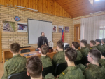 Благочинный Островского округа провел очередную встречу по духовно-нравственному воспитанию с курсантами учебных сборов