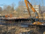 В Гдове благоустраивают левый берег реки