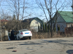 Granta оказалась в кювете в результате ДТП на Крестовском шоссе в Пскове