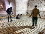 Реставраторы приступили к устройству каркаса полов в Серафимовском приделе Троицкого собора