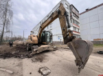В Пскове приступили к ремонту проезда у домов на Западной улице