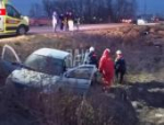 Водитель пострадал при опрокидывании автомобиля в Псковском районе