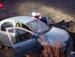 Водитель пострадал при опрокидывании автомобиля в Псковском районе