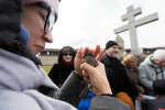 В Троицком соборе Пскова в праздник Благовещения выпустили голубей. ФОТО