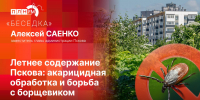 «Беседка»: Алексей Саенко о летнем содержании городских территорий - Pln-Pskov.Ru