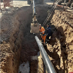 «Горводоканал» восстановил кольцевое водоснабжение на улице Рокоссовского в Пскове