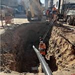 «Горводоканал» восстановил кольцевое водоснабжение на улице Рокоссовского в Пскове