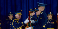 Церемония вручения Боевого знамени и госнаград подразделениям 76-й дивизии прошла в Пскове - Pln-Pskov.Ru
