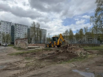 Работы по благоустройству начались на улице Звёздной и Сиреневом бульваре в Пскове