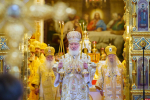 Митрополит Псковский и Порховский Матфей сослужил Патриарху Кириллу за литургией в храме Христа Спасителя