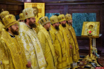Митрополит Псковский и Порховский Матфей сослужил Патриарху Кириллу за литургией в храме Христа Спасителя