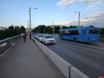 Два автомобиля Renault столкнулись на Ольгинском мосту в Пскове