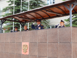 Накануне Дня России в Псковском филиале университета состоялось торжественное построение личного состава