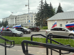 В Пскове состоялся автопробег в честь Дня России