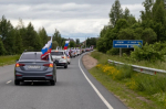 В День России в Пскове прошел патриотический автопробег
