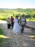 В Изборске прошла адаптированная экскурсия для незрячих и слабовидящих