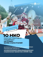 10 псковских СОНКО получили 4,3 млн рублей на проекты в сфере нацполитики