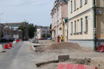 Рабочая поездка Михаила Ведерникова по Пскову. Ремонт улицы Советской