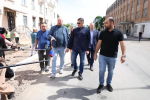 Рабочая поездка Михаила Ведерникова по Пскову. Ремонт улицы Советской